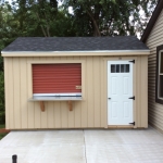 Muskego bar shed with service door
